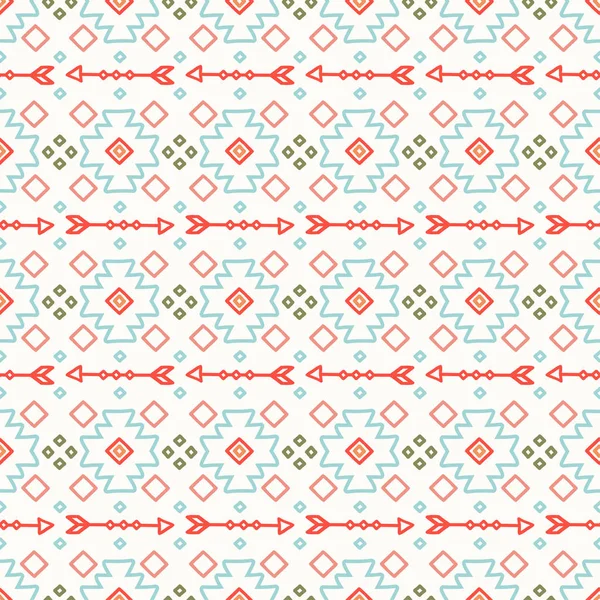 Tribal ligne dessinée à la main motif sans couture ethnique mexicain géométrique. Frontière. Du papier d'emballage. Une empreinte. Des caniches. Carrelage vintage. Illustration vectorielle native faite main. Fond aztèque. Texture graphique de l'encre — Image vectorielle