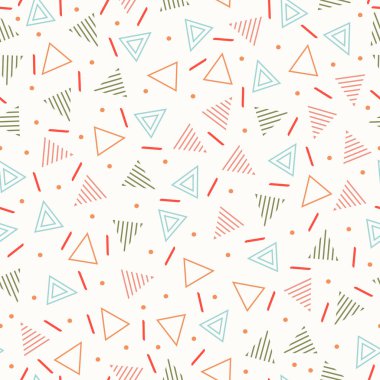 Retro memphis geometrik çizgi kesintisiz desenleri şekillendiriyor. Hippi moda 80-90'lı yılların. Soyut karmakarışık dokular. Siyah ve beyaz. Üçgen. Memphis tarzı baskı, Web sitesi, kumaş tasarımı, afişi, kartlar