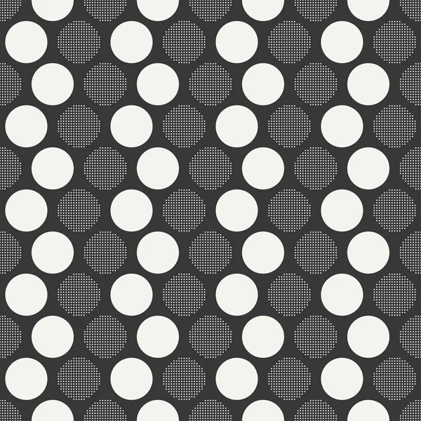 Linee geometriche retrò memphis forme senza soluzione di continuità. Moda hipster 80-90. Texture astratte mischiate. Bianco e nero. Cerchio, cerchio, punto. Stile Memphis per la stampa, sito web, design, poster . — Vettoriale Stock