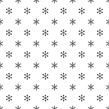 Noel Yılbaşı kar taneleri ile seamless modeli. Tatil arka plan. Kar taneleri. Xmas Kış moda dekorasyon. Festival doku. El vektör çizim çekilmiş. Kar desen. Hediye kağıt ambalaj.