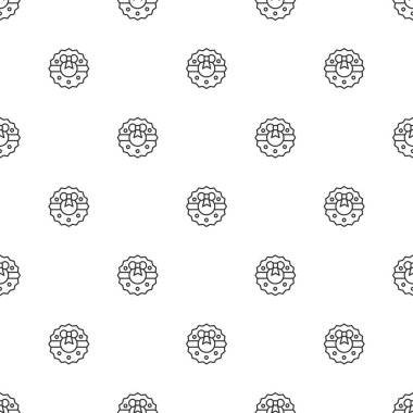 Yılbaşı yeni yıl seamless modeli advent çelenk yay ile. Tatil arka plan. Advent çelenk. Xmas Kış moda dekorasyon. Festival doku. Çizgi vektör çizim. Hediye kağıt ambalaj.