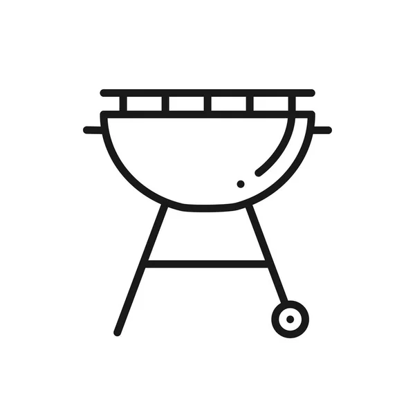 Grilllinien-Symbol. Röster grillen. Holzkohlegrill Zeichen und Symbol. Grillen. — Stockvektor