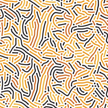 Yuvarlak çizgileri olan organik bir arka plan. Difüzyon reaksiyonu kusursuz. Biyolojik şekilli doğrusal tasarım. Soyut vektör illüstrasyonu.