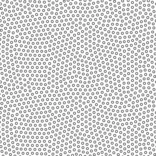 작은 검은 원 이 있는 솔기없는 패턴. 작은 점들의 배경. 흑백 벡터 질감. — 스톡 벡터