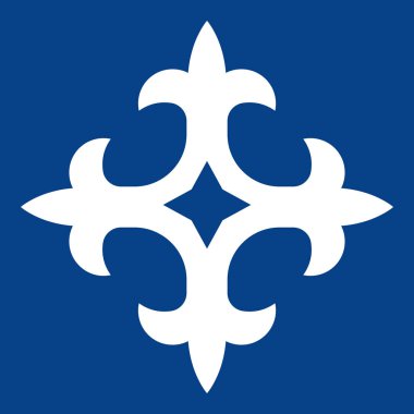 Meksika Talavera fayans deseni. Puebla 'dan klasik mavi ve beyaz süslemeler. Geometrik seramik fayans. Meksika 'dan halk sanatı tasarımı.