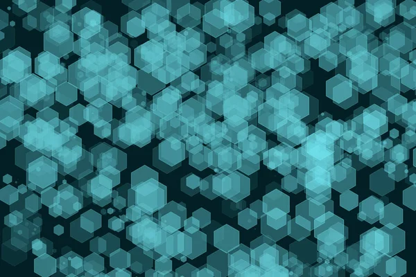 abstract technology blue background with hexagons. hi tech concept