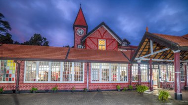Sri Lanka, Nuwara Eliya: koloni İngiliz posta ofisi gece