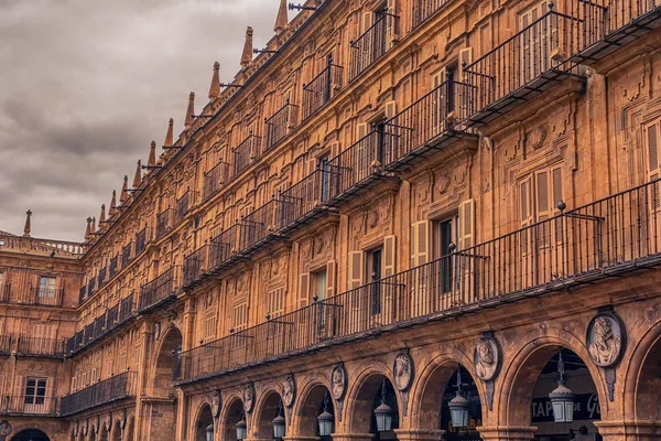 Salamanca, spanien: Plaza Mayor, der Rathausplatz — Stockfoto