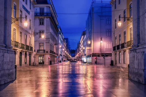 Лиссабон, Португалия: Rua de Augusta, улица Августа — стоковое фото