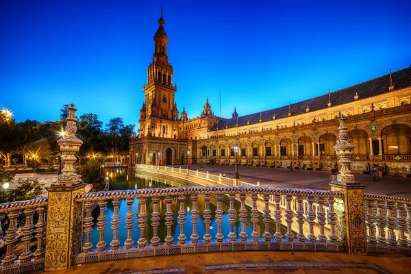 Sevilla, İspanya: Plaza de Espana, İspanya Meydanı — Stok fotoğraf