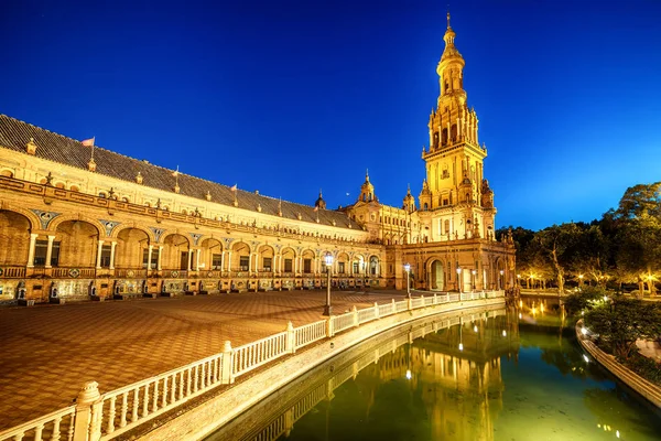 Sevilla, Španělsko: The Plaza de Espana, Španělsko náměstí — Stock fotografie