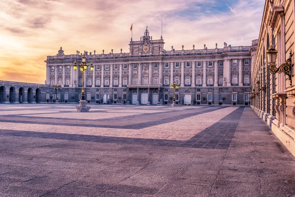 Madrid, Španělsko: královský palác, Palacio Real de Madrid — Stock fotografie