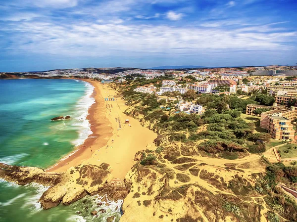 Algarve, Portugal: foto aérea UAV de la costa —  Fotos de Stock