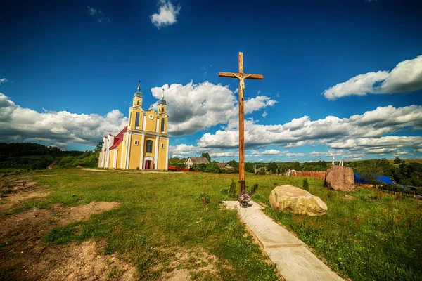 Kreva、クレヴォ、Krevo のベラルーシ: カトリック教会 — ストック写真