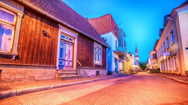 Parnu, Estonia, Estados bálticos: el casco antiguo — Foto de Stock