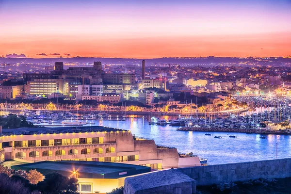 Malta: Il-Gzira e il porto di Marsans — Foto Stock
