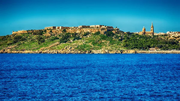 Malta: Mgarr, una città portuale dell'isola di Gozo — Foto Stock