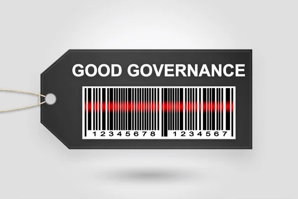 Good governance price tag — Stock fotografie