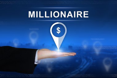 arka plan bulanık milyoner düğmesini