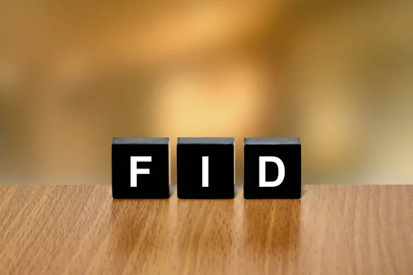 FID o decisión de inversión final en bloque negro — Foto de Stock