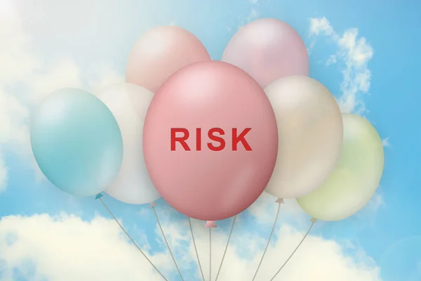 Risico op ballon — Stockfoto