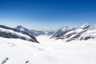 Aletsch Buzulu jungfraujoch, Alpler, İsviçre