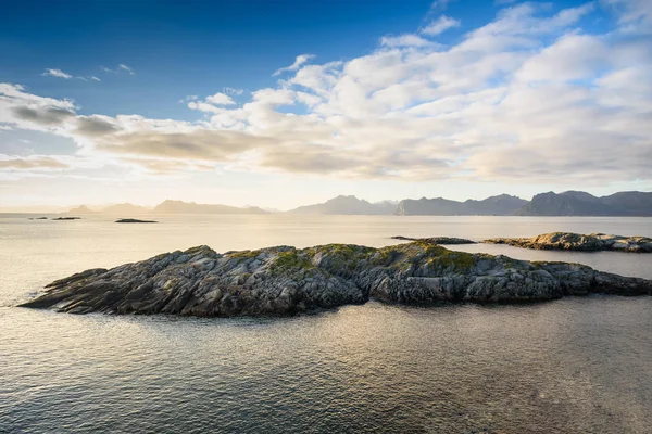 Krajobraz wyspy raju, Norwegia — Zdjęcie stockowe