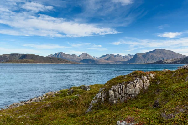 Sommarøy wyspa, Tromso, Norwegia, Skandynawii, Selektywny fokus — Zdjęcie stockowe