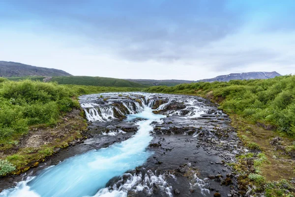 Bruarfoss turkuaz şelale, South Iceland