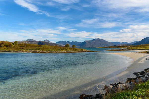 Sommarøy wyspa, Tromso, Norwegia, Skandynawii, Selektywny fokus — Zdjęcie stockowe