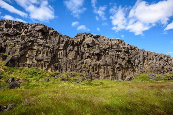 Cliff lav kaya, Thingvellir Milli Parkı, İzlanda