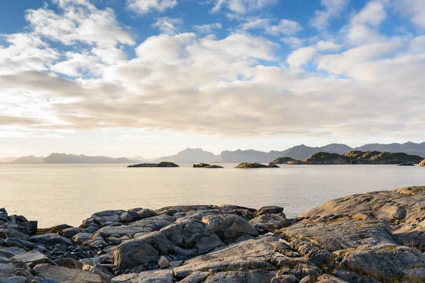 Krajobraz wyspy raju, Norwegia — Zdjęcie stockowe