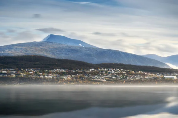 雾雾湖，挪威特罗姆瑟 — 图库照片