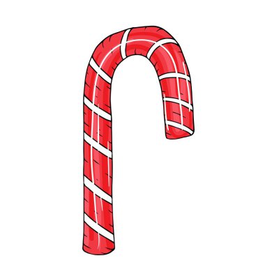 Noel, yeni yıl ya da doğum günü için renkli şeker konileri çizilmiş bir el.