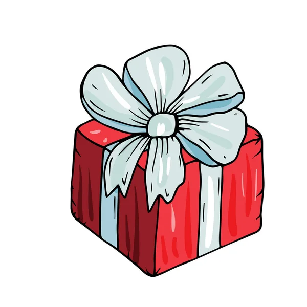 Merry Christmas decorative a gift box with presents. — 스톡 벡터