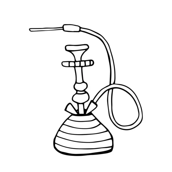 Shisha, narysowany ręcznie wektor bazgrołów Eps10. Ilustracja odizolowana na białym. — Wektor stockowy