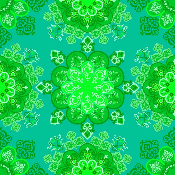  Mandala elementleriyle yuvarlak, pürüzsüz desen. 