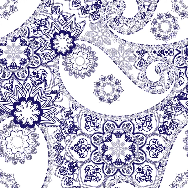       Mandala elementleriyle yuvarlak, pürüzsüz desen.