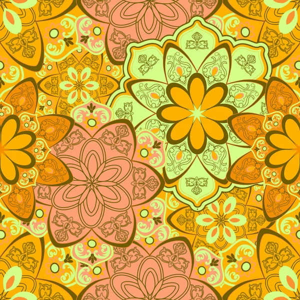    Pürüzsüz, soyut çiçeklerin parlak renkli kombinasyonu