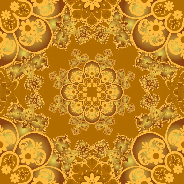       Bir dikişin içindeki soyut çiçeklerin parlak renkli kombinasyonu