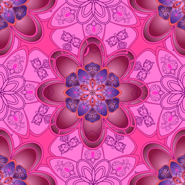          Doğu motifi. Mondala parlak c 'nin yuvarlak süsü