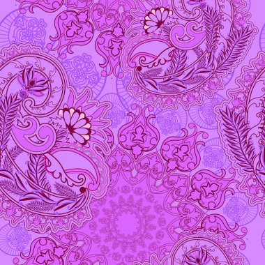   Türk salatalığı. Mandala tasarımlı doğu süsü