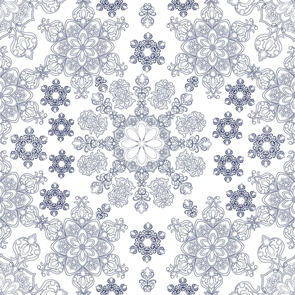   Bir süs içinde siyah-beyaz doğulu desenler. 