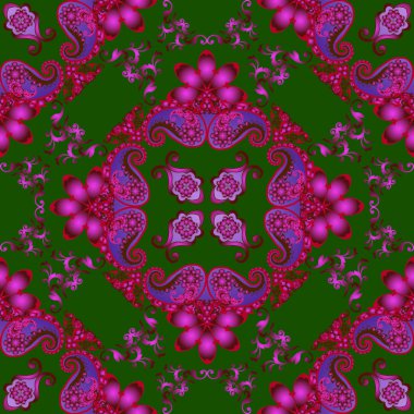   Beautiful seamless pattern for wallpaper on the wall.