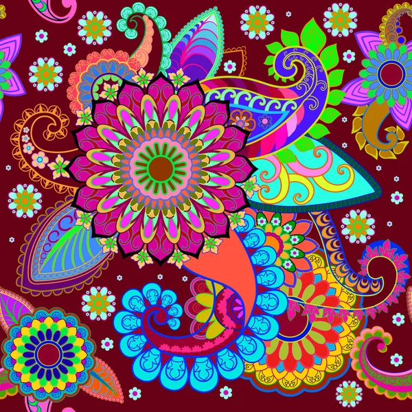     Mandala ve desenli kumaşın kusursuz kombinasyonu.