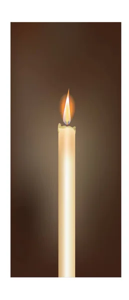 Kerze Lichtkomposition Verschiedener Rituale Kerzenflamme Der Nacht Aus Nächster Nähe — Stockfoto