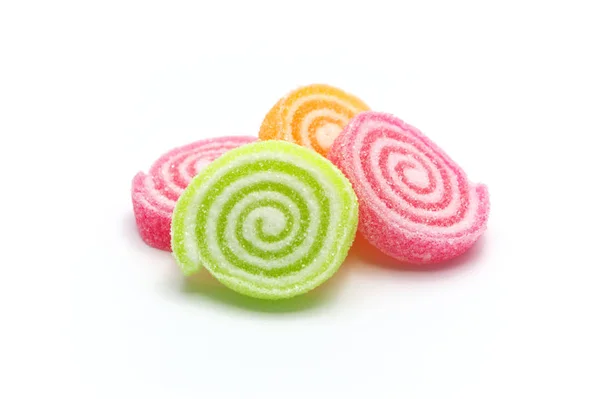 Gelatin Bright Jellies Candy Colorful Gelatin Sweets Gummy Sugary Tasty — Stock Photo, Image