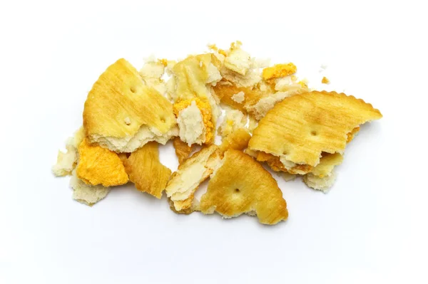 Kekse Und Semmelbrösel Mit Käsegeschmack Sahne Und Butter Knusprige Süße — Stockfoto