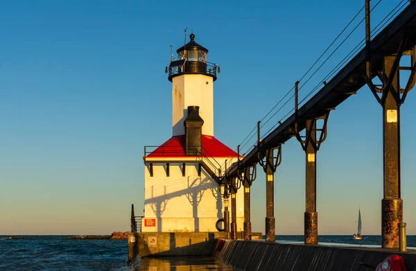 Faro de Michigan City — Foto de Stock