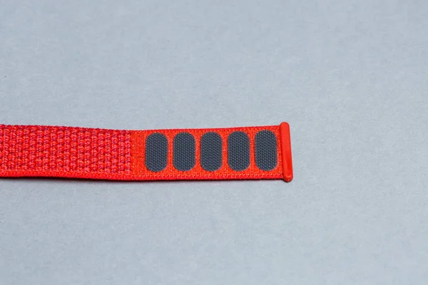 Pulseira Nylon Para Relógio Inteligente Com Velcro Cor Preta — Fotografia de Stock